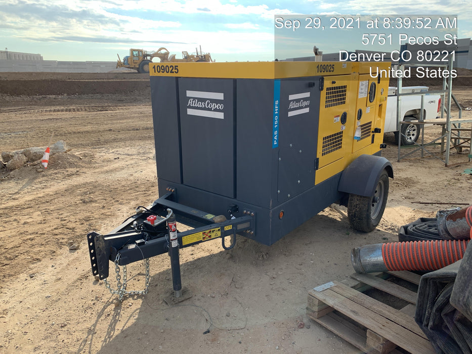 2020 ATLAS COPCO PAS 150 HF CS Enclosed