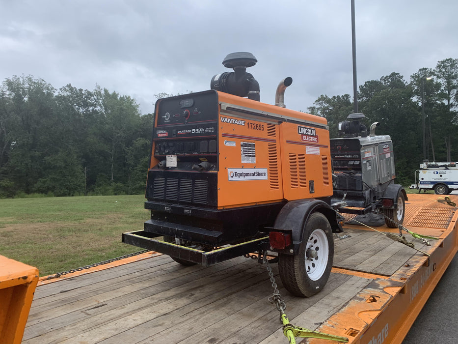 2021 Lincoln Electric Vantage 549X Ready Pak 3, ORANGE (includes trailer, cable rack, fender light kit)