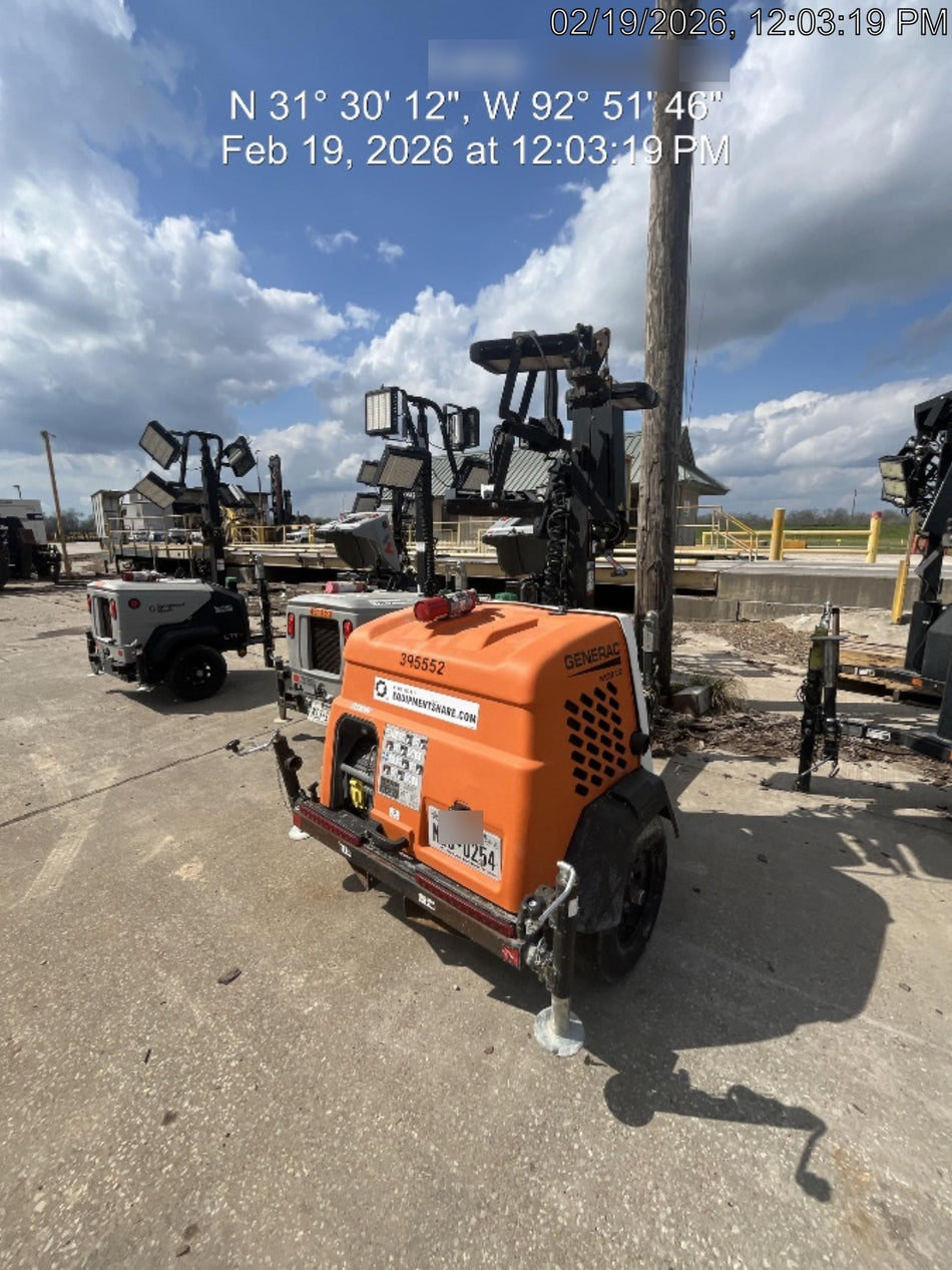 2024 Generac MLT2 Diesel, Flex Switch 120V Input, Powerzone Controller, 
(4) 320W LED Lights, 4kW Generator, 39.9 Gal Fuel Tank, 2" Ball, T3