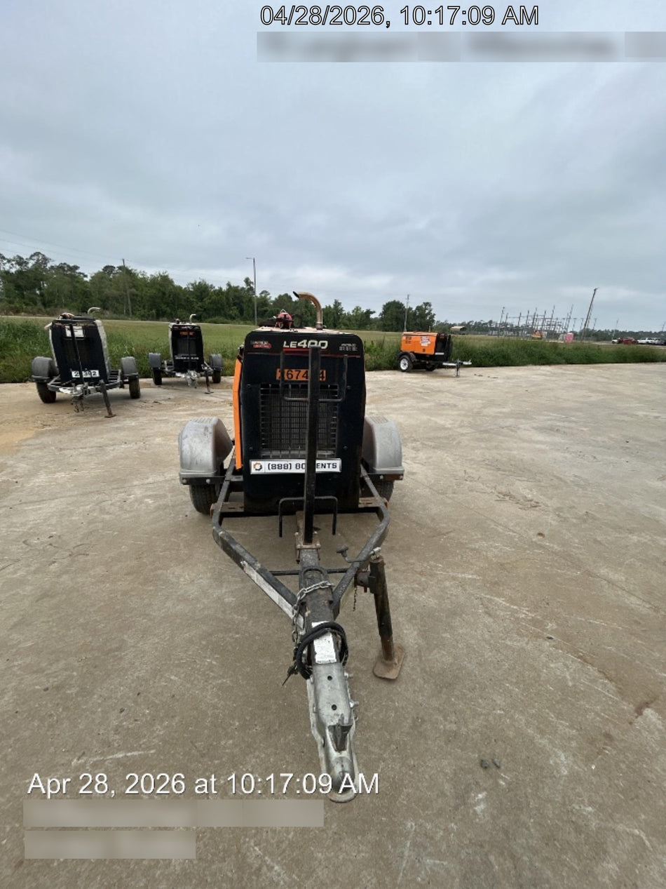 2022 Lincoln Electric LE400 Kubota V1505, Trlr, Cable Rack, Light Kit, ES Decals, T3