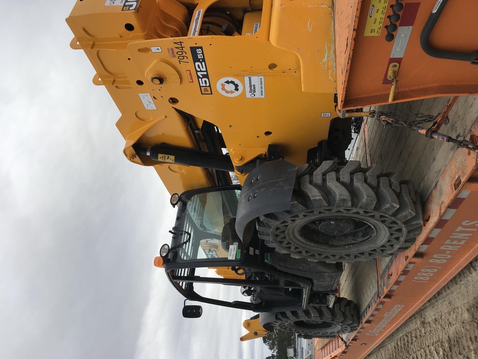 2020 JCB 512-56 Canopy, 74Hp, Solid Tires, Work Lights, Beacon, Aux Hydraulics, Back up Alarm, Lifting Eye, ES Decals