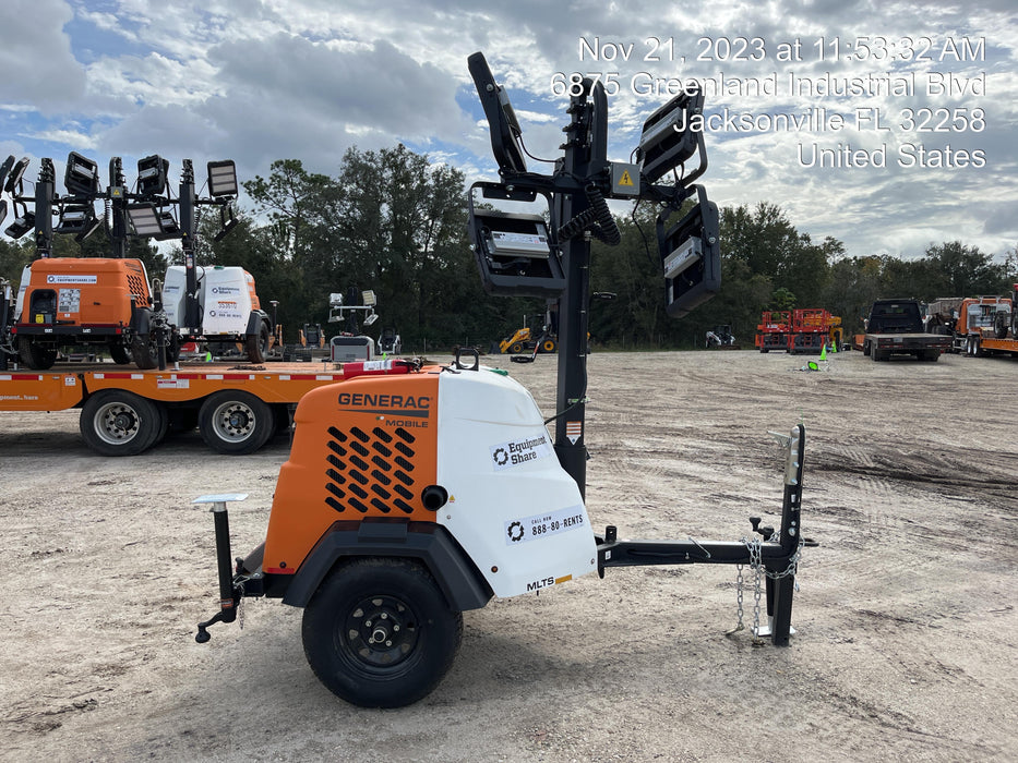 2023 Generac MLT2 Diesel, Flex Switch 120V Input, Powerzone Controller, (4) 320W LED Lights, 4kW Generator, 39.9 Gal Fuel Tank, 2" Ball, T3