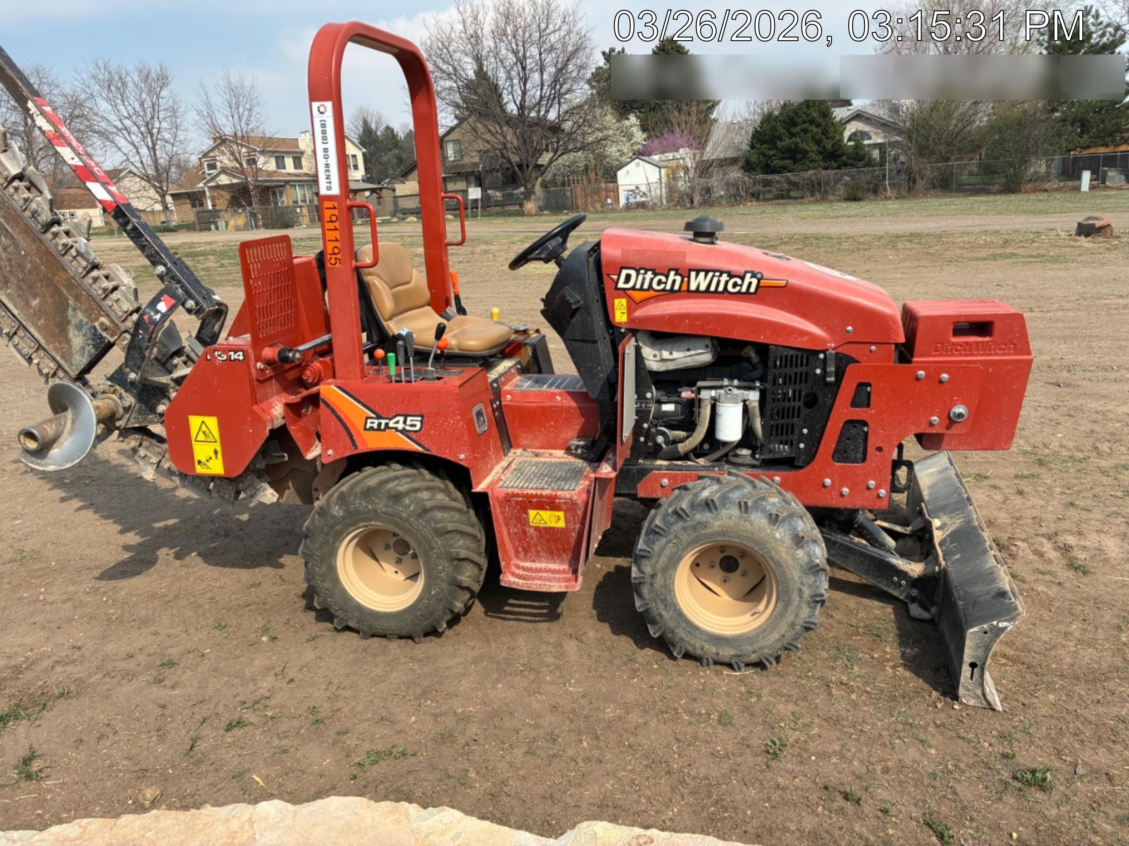 2022 DITCH WITCH RT45A