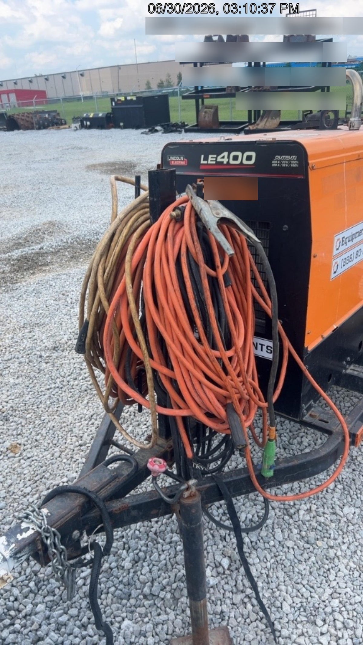 2022 Lincoln Electric LE400 Kubota V1505, Trlr, Cable Rack, Light Kit, ES Decals, T3