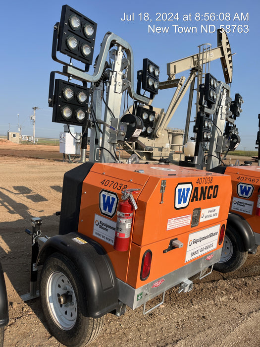 2024 Wanco WLTT-4MM4K Diesel, Deep Sea Controller, Shore Power Plug, Auto Start, (4) 350W LED Floodlights, 4kW Generator, 60 Gal Fuel Tank, 2" Ball, T3