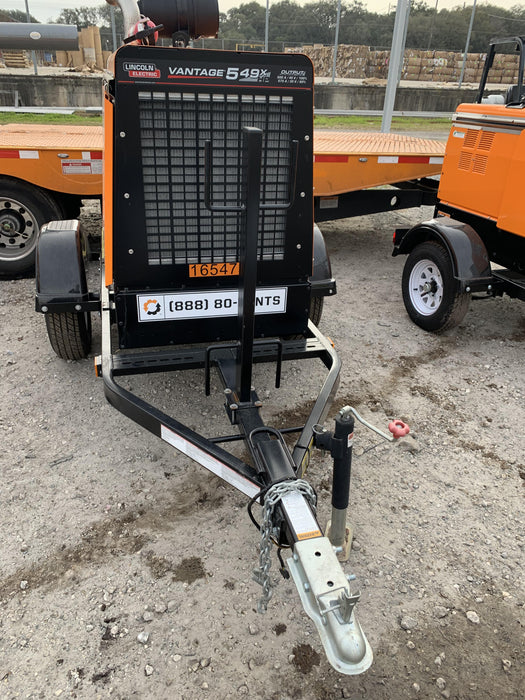 2021 Lincoln Electric Vantage 549X Ready Pak 3, ORANGE (includes trailer, cable rack, fender light kit)