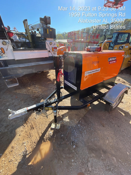 2022 Lincoln Electric LE400 Kubota V1505, Trlr, Cable Rack, Light Kit, ES Decals, T3