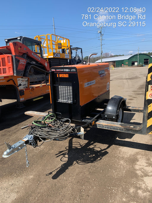 2021 Lincoln Electric Vantage 322 Vantage 322 Ready Pak 3 w/ Decals, ORANGE (includes trailer, cable rack, fender light kit) NO Telematics