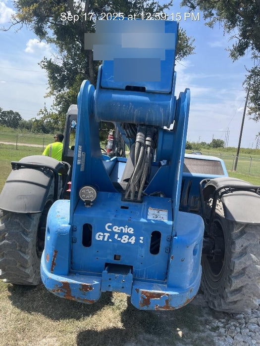 2019 Genie GTH-844 Canopy, Solid RT Tires, LED Work Lights, Beacon 60" QA Carriage, 48" Forks