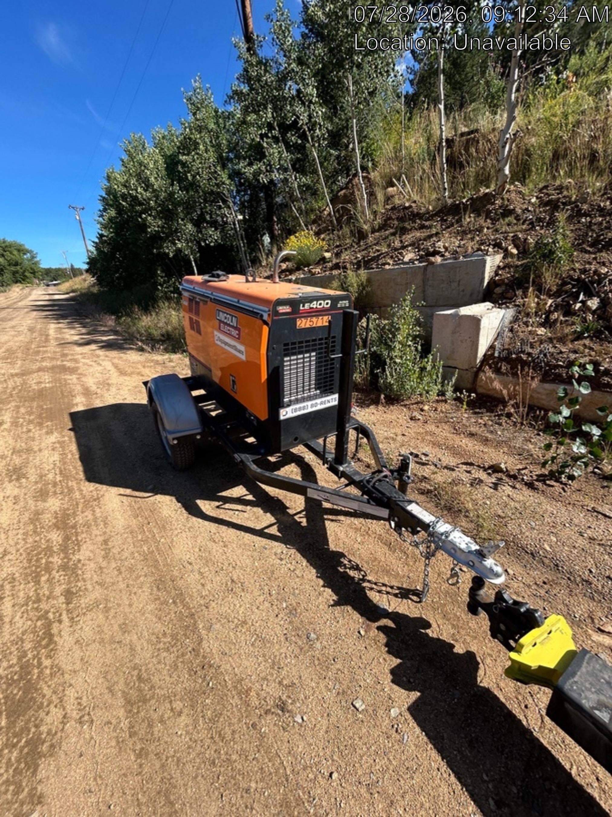 2022 Lincoln Electric LE400 Kubota V1505, Trlr, Cable Rack, Light Kit, ES Decals, T3