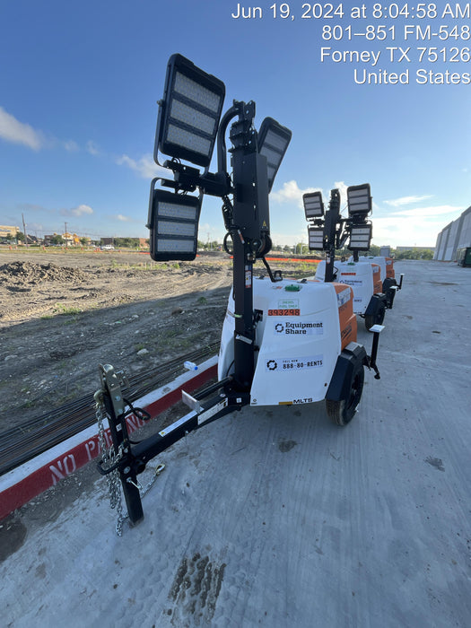 2024 Generac MLT2 Diesel, Flex Switch 120V Input, Powerzone Controller, 
(4) 320W LED Lights, 4kW Generator, 39.9 Gal Fuel Tank, 2" Ball, T3