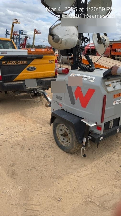 Wacker Neuson LTV6K-MH Power mast, 1100W MH, Fuel Sensors, Wiring Harness