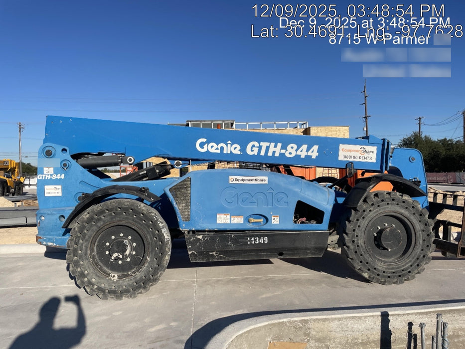 2018 Genie GTH-844 GTH-844 w/Open ROPS, Solid Tires, beacon/work lights, 60" carriage/forks