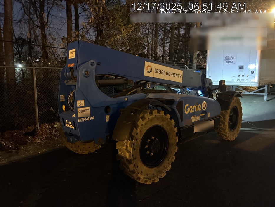 2020 Genie GTH-636 Cab/Heat/Air, Solid Tires, Work Lights, Beacon, Aux Hydraulics, Back up Alarm