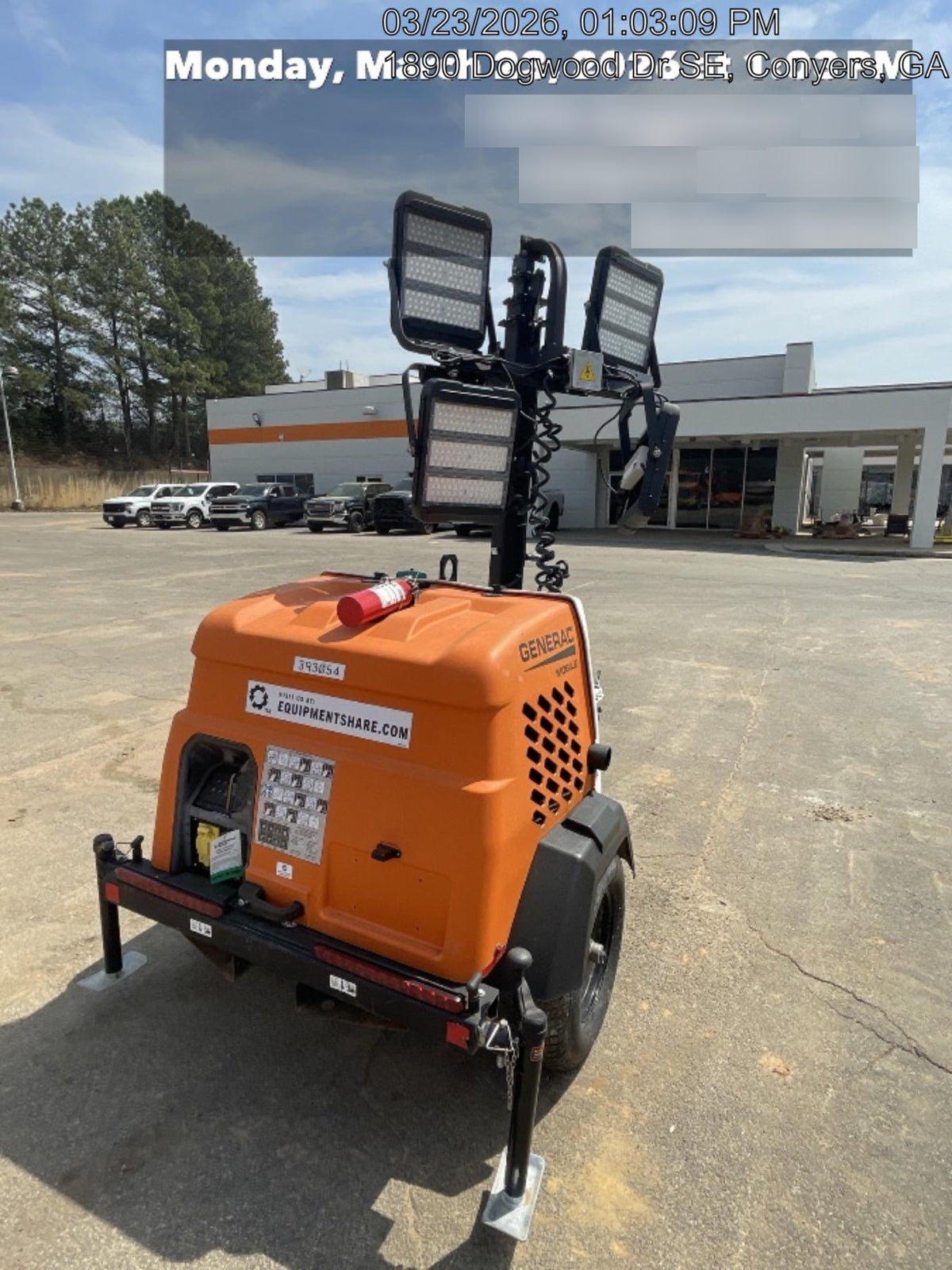 2024 Generac MLT2 Diesel, Flex Switch 120V Input, Powerzone Controller, 
(4) 320W LED Lights, 4kW Generator, 39.9 Gal Fuel Tank, 2" Ball, T3