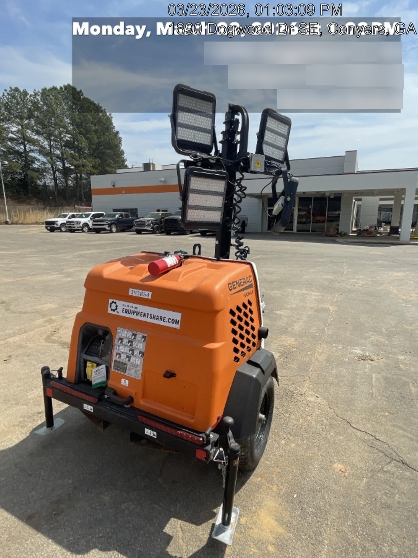 2024 Generac MLT2 Diesel, Flex Switch 120V Input, Powerzone Controller, 
(4) 320W LED Lights, 4kW Generator, 39.9 Gal Fuel Tank, 2" Ball, T3