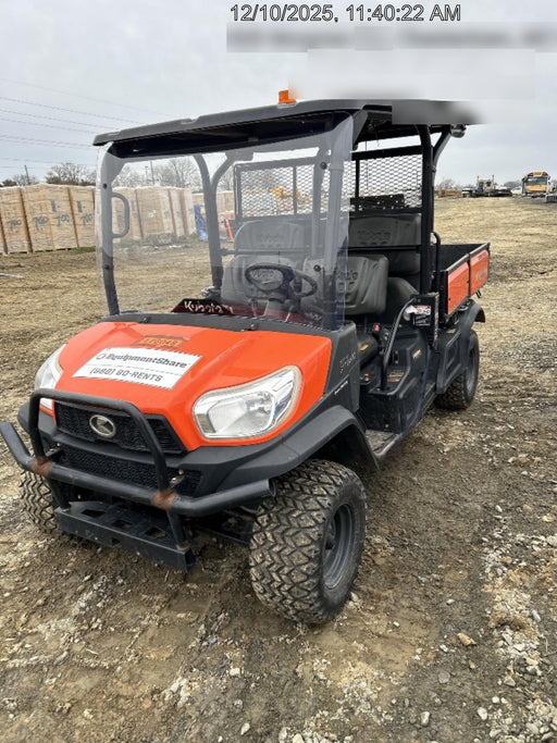 2021 Kubota RTV-X1140W-H Plastic Canopy, Windshield Acrylic Clear, LED Strobe Light, Wire Harness Kit, Back up Alarm