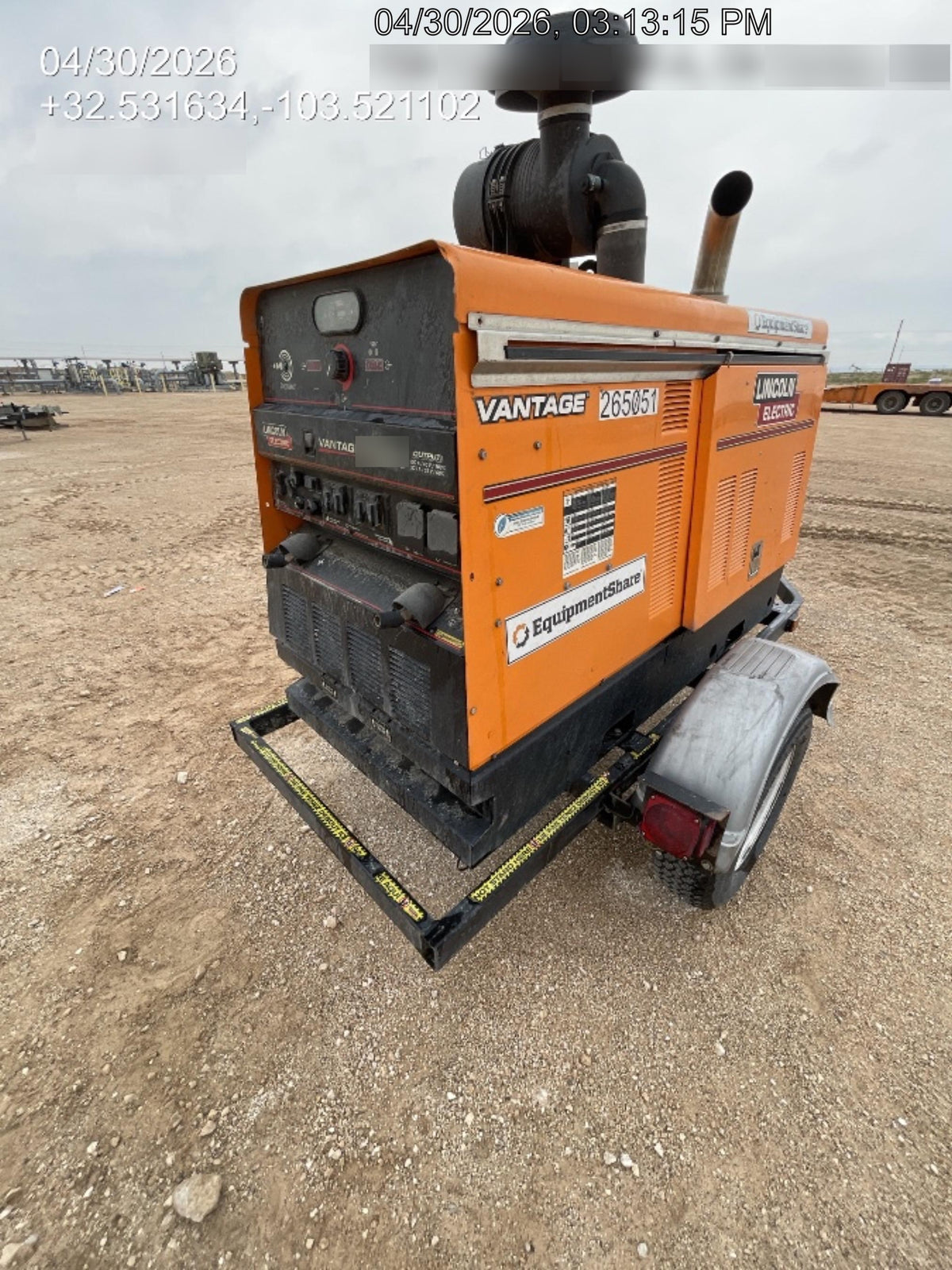 2022 Lincoln Electric Vantage 549X Crosslink Technology, Trailer Mounted, ES Decals, T3