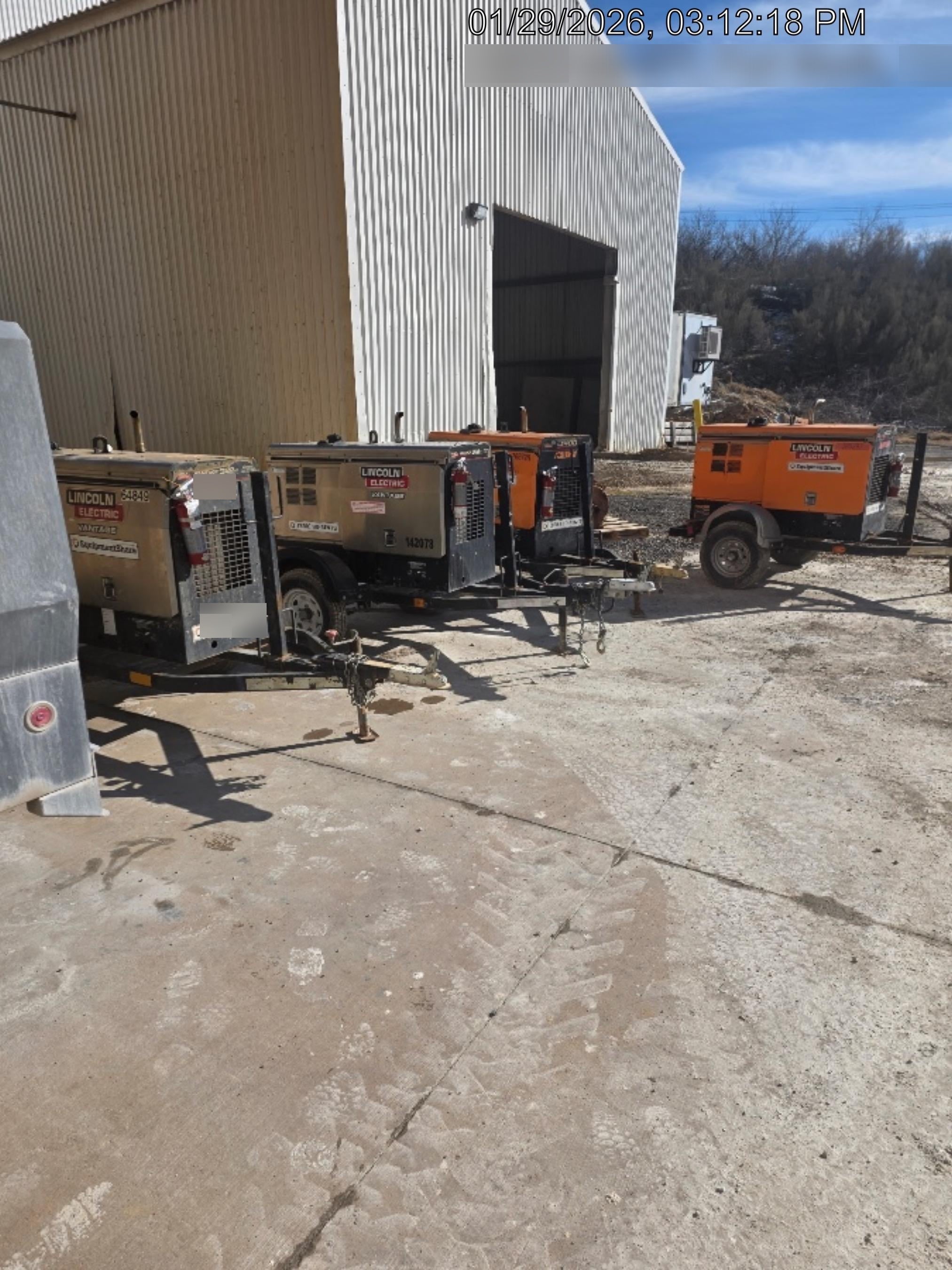 2022 Lincoln Electric LE400 Kubota V1505, Trlr, Cable Rack, Light Kit, ES Decals, T3