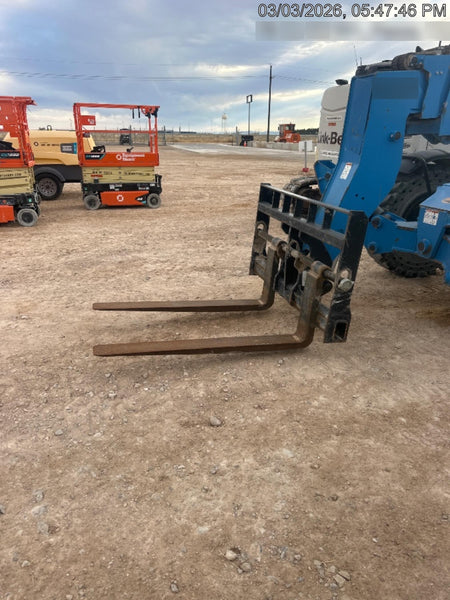 2018 Genie GTH-1056 Genie GTH-1056 w/ROPS, Work Lights, Solid Tires, RH Cab Mesh, Beacon, 60" Carriage and Forks