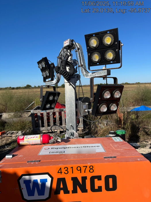 2024 Wanco WLTT-4MM4K Diesel, Deep Sea Controller, Shore Power Plug, Auto Start, (4) 350W LED Floodlights, 4kW Generator, 60 Gal Fuel Tank, 2" Ball, T3