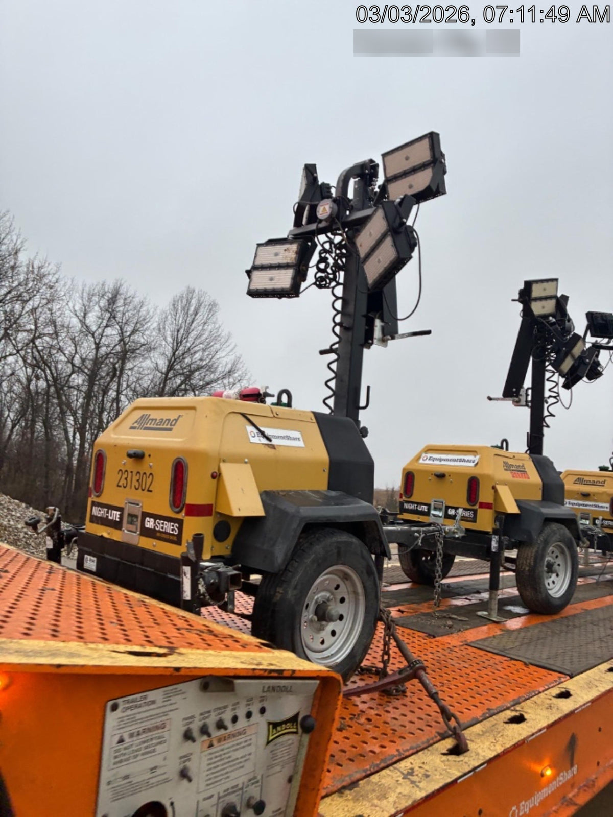2024 Wanco WLTT-4MM4K Diesel, Deep Sea Controller, Shore Power Plug, Auto Start, (4) 350W LED Floodlights, 4kW Generator, 60 Gal Fuel Tank, 2" Ball, T3