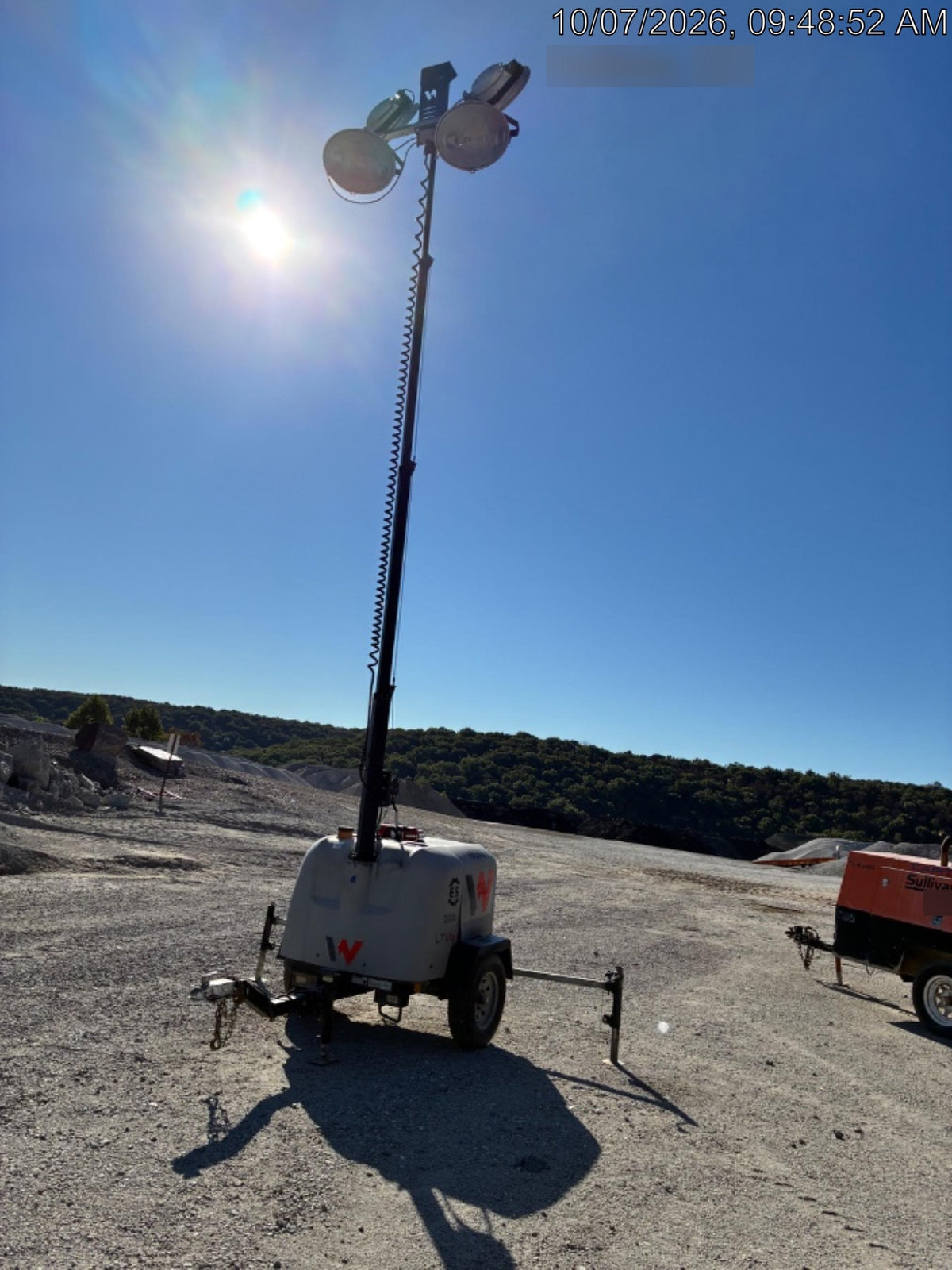 2018 Wacker Neuson LTV6L-MH Wacker Neuson LTV6L Mobile Light Tower w/Fuel Level Sensor Installed