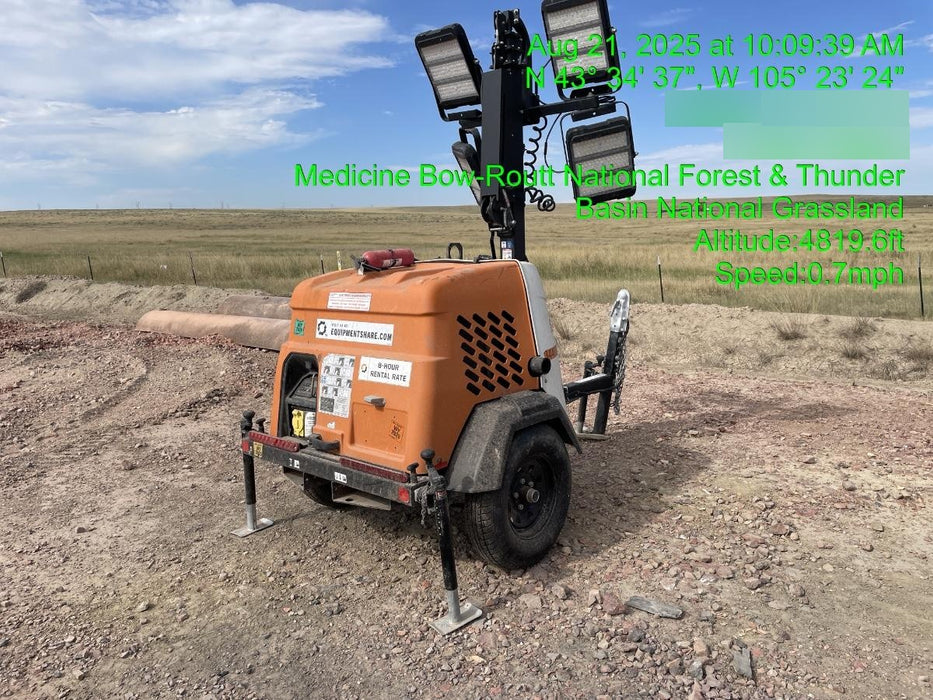 2023 Generac MLT2 Diesel, Flex Switch 120V Input, Powerzone Controller, (4) 320W LED Lights, 4kW Generator, 39.9 Gal Fuel Tank, 2" Ball, T3