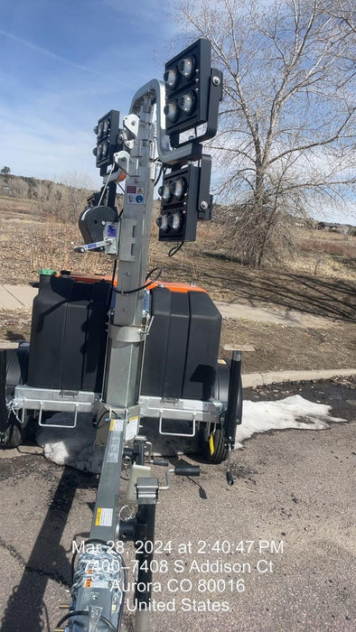 2023 Wanco WLTT-4MM4K Diesel, Deep Sea Controller, Shore Power Plug, Auto Start, (4) 350W LED Floodlights, 4kW Generator, 60 Gal Fuel Tank, 2" Ball, T3