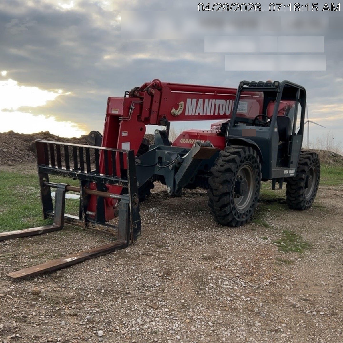 2018 Manitou MTA10055 Manitou MTA10055 - Canopy, Worklights, Beacon, 66" Carriage, 60" Forks, Solid Tires, Aux Hydraulics