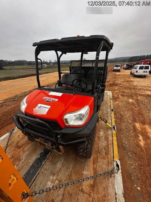 2021 Kubota RTV-X1140W-H Plastic Canopy, Windshield Acrylic Clear, LED Strobe Light, Wire Harness Kit, Back up Alarm