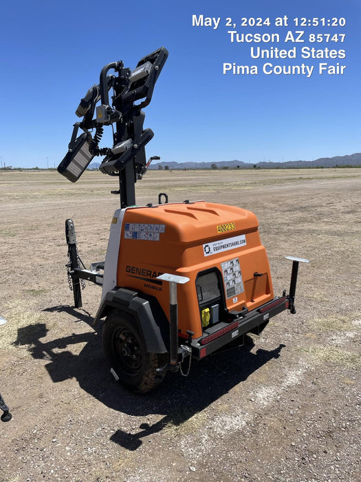 2024 Generac MLT2 Diesel, Flex Switch 120V Input, Powerzone Controller, 
(4) 320W LED Lights, 4kW Generator, 39.9 Gal Fuel Tank, 2" Ball, T3