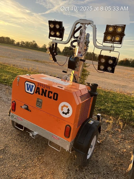 2024 Wanco WLTT-4MM4K Diesel, Deep Sea Controller, Shore Power Plug, Auto Start, (4) 350W LED Floodlights, 4kW Generator, 60 Gal Fuel Tank, 2" Ball, T3