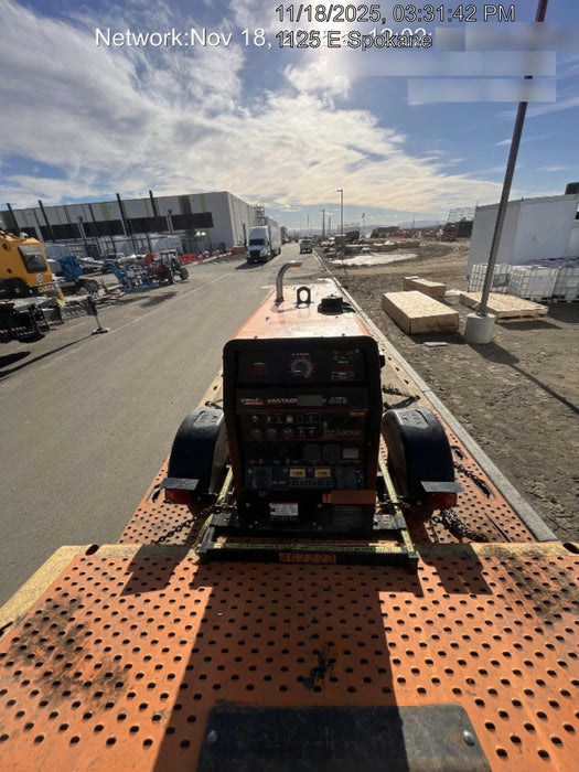 2021 Lincoln Electric Vantage 322 Vantage 322 Ready Pak 3 w/ Decals, ORANGE (includes trailer, cable rack, fender light kit) NO Telematics