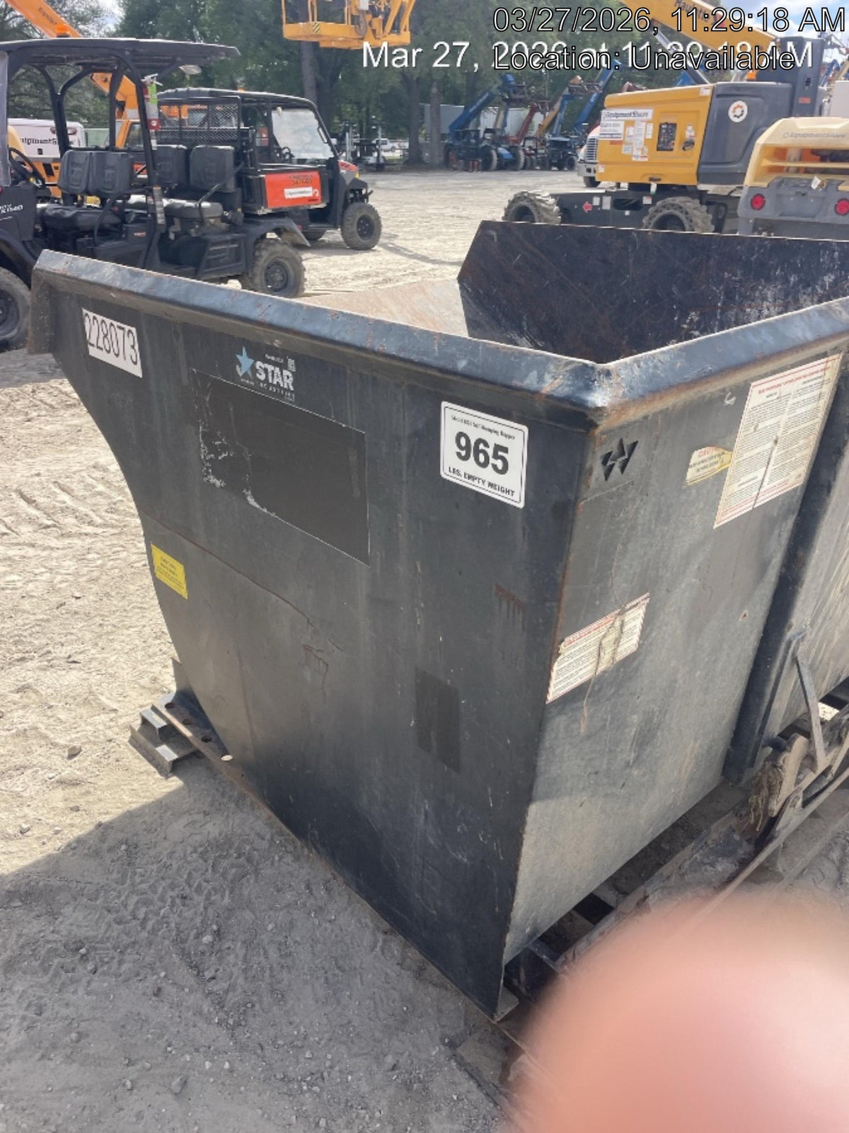 2022 STAR INDUSTRIES M-1820 - Self-Dump Hopper