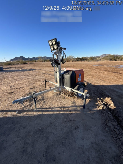 2024 Wanco WLTT-4MM4K Diesel, Deep Sea Controller, Shore Power Plug, Auto Start, (4) 350W LED Floodlights, 4kW Generator, 60 Gal Fuel Tank, 2" Ball, T3