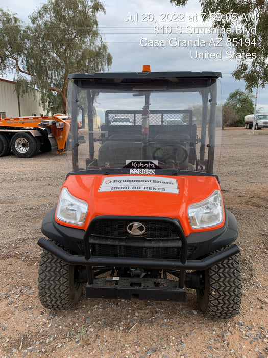 2022 Kubota RTV-X1140W-H Plastic Canopy, Windshield Acrylic Clear, LED Strobe Light, Wire Harness Kit, Back up Alarm
