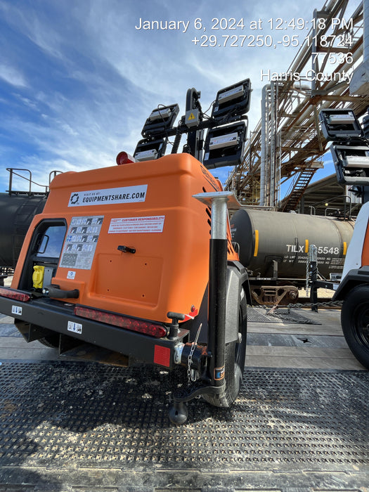 2023 Generac MLT2 Diesel, Flex Switch 120V Input, Powerzone Controller, 
(4) 320W LED Lights, 4kW Generator, 39.9 Gal Fuel Tank, 2" Ball, T3