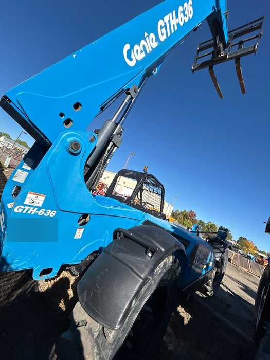 2018 Genie GTH-636 Genie GTH-636 w/Open ROPS, Solid Tires, beacon/work lights, 48" carriage/forks