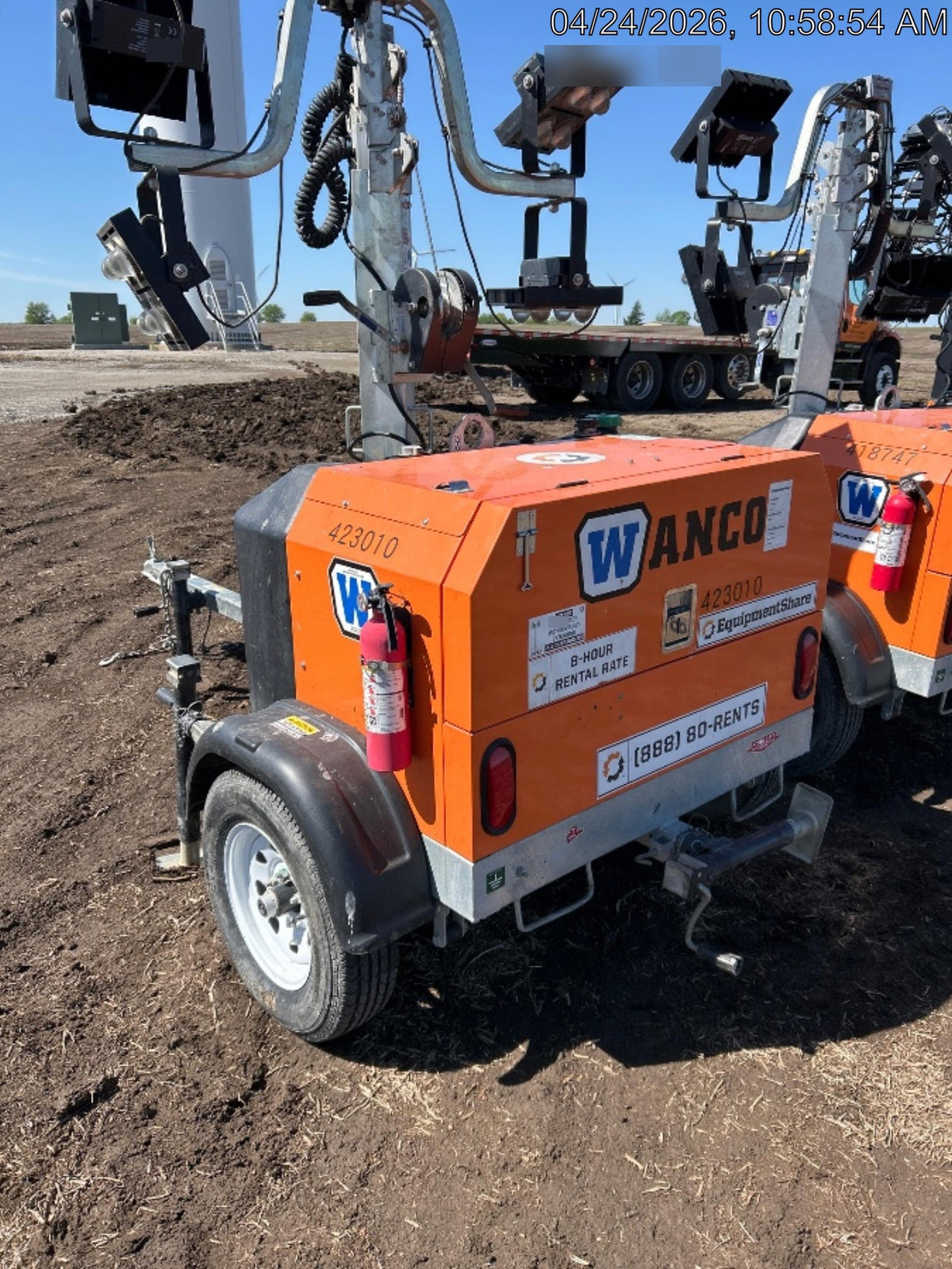 2024 Wanco WLTT-4MM4K Diesel, Deep Sea Controller, Shore Power Plug, Auto Start, (4) 350W LED Floodlights, 4kW Generator, 60 Gal Fuel Tank, 2" Ball, T3