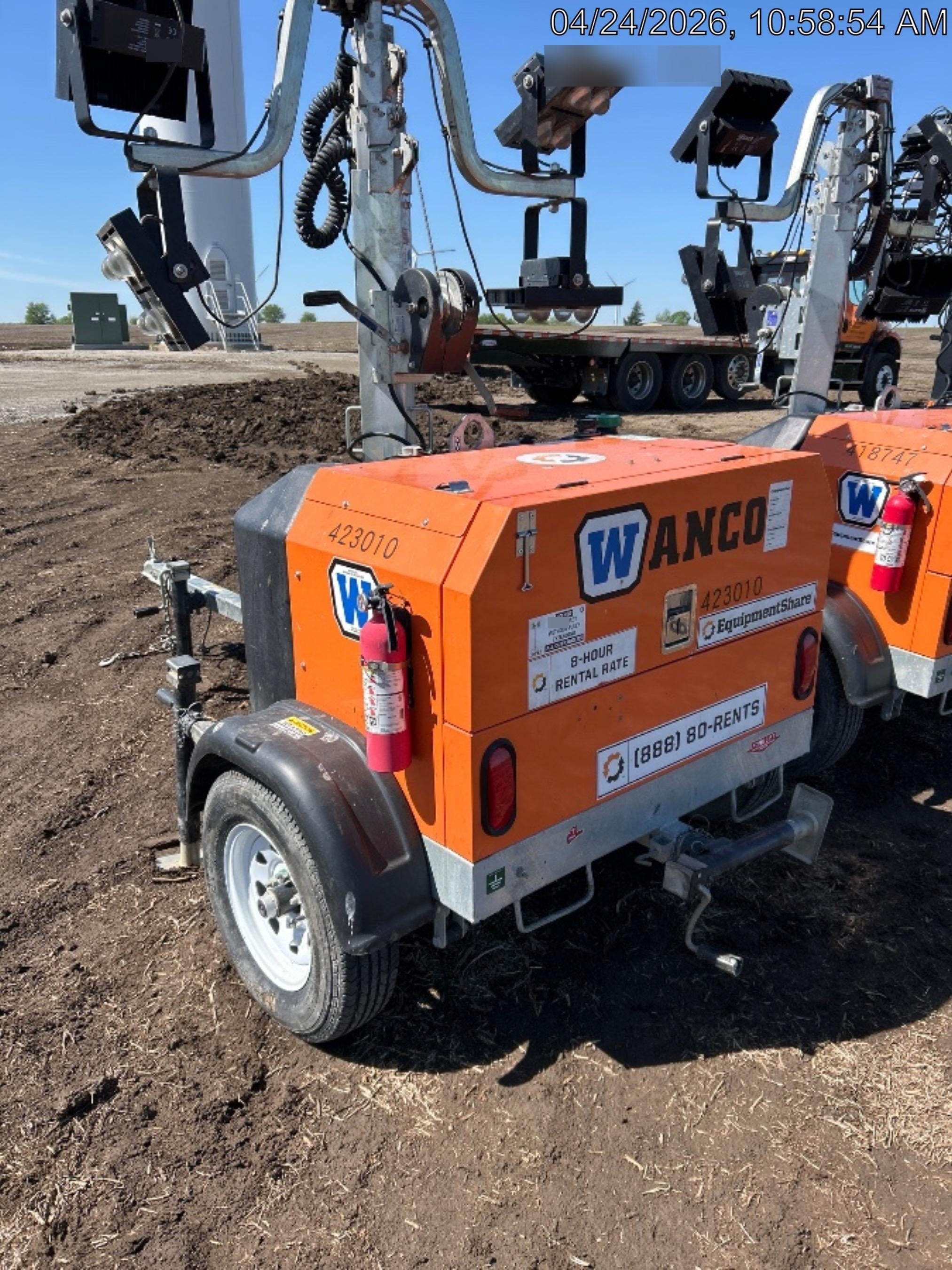 2024 Wanco WLTT-4MM4K Diesel, Deep Sea Controller, Shore Power Plug, Auto Start, (4) 350W LED Floodlights, 4kW Generator, 60 Gal Fuel Tank, 2" Ball, T3