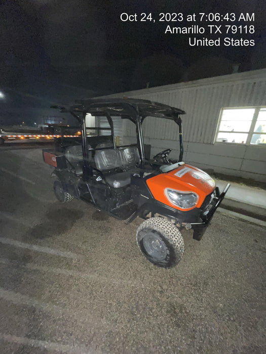 2022 Kubota RTV-X1140W-H Plastic Canopy, Windshield Acrylic Clear, LED Strobe Light, Wire Harness Kit, Back up Alarm