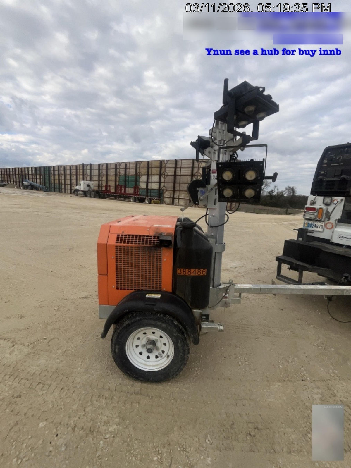 2024 Wanco WLTT-4MM4K Diesel, Deep Sea Controller, Shore Power Plug, Auto Start, (4) 350W LED Floodlights, 4kW Generator, 60 Gal Fuel Tank, 2" Ball, T3