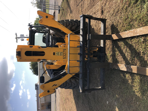 2019 JCB 510-56 Canopy, 74 HP, Solid Tires, STD Worklight, Beacon, Aux Hydraulics, Lifting Eye, Back up Alarm w/66" Carriage/60" Forks