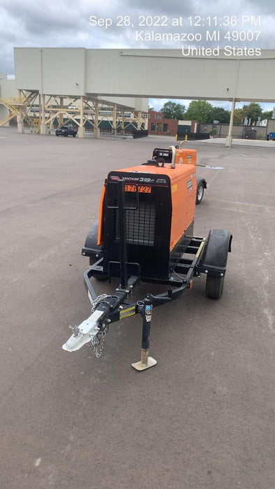 2021 Lincoln Electric Vantage 322 Vantage 322 Ready Pak 3 w/ Decals, ORANGE (includes trailer, cable rack, fender light kit) NO Telematics