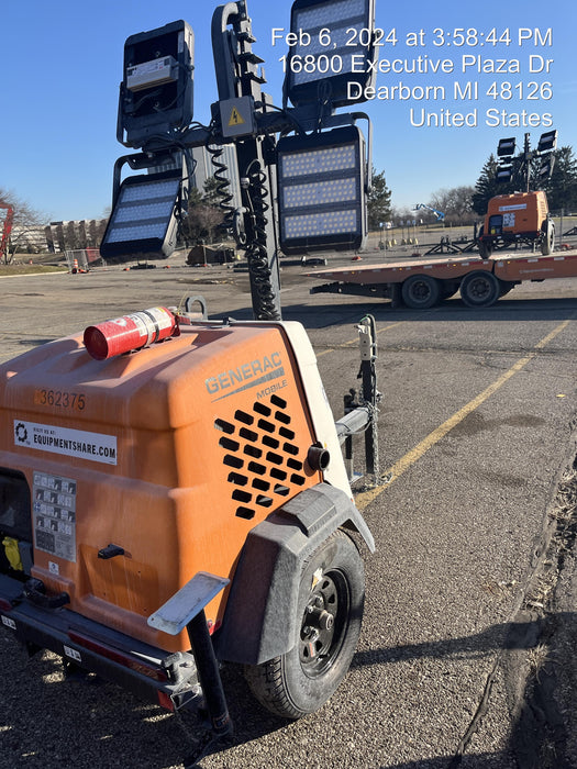 2023 Generac MLT2 Diesel, Flex Switch 120V Input, Powerzone Controller, 
(4) 320W LED Lights, 4kW Generator, 39.9 Gal Fuel Tank, 2" Ball, T3