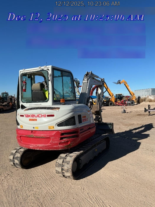 2020 Takeuchi TB250-2C Cab/Heat/Air, Rubber Tracks, Manual TAG QC