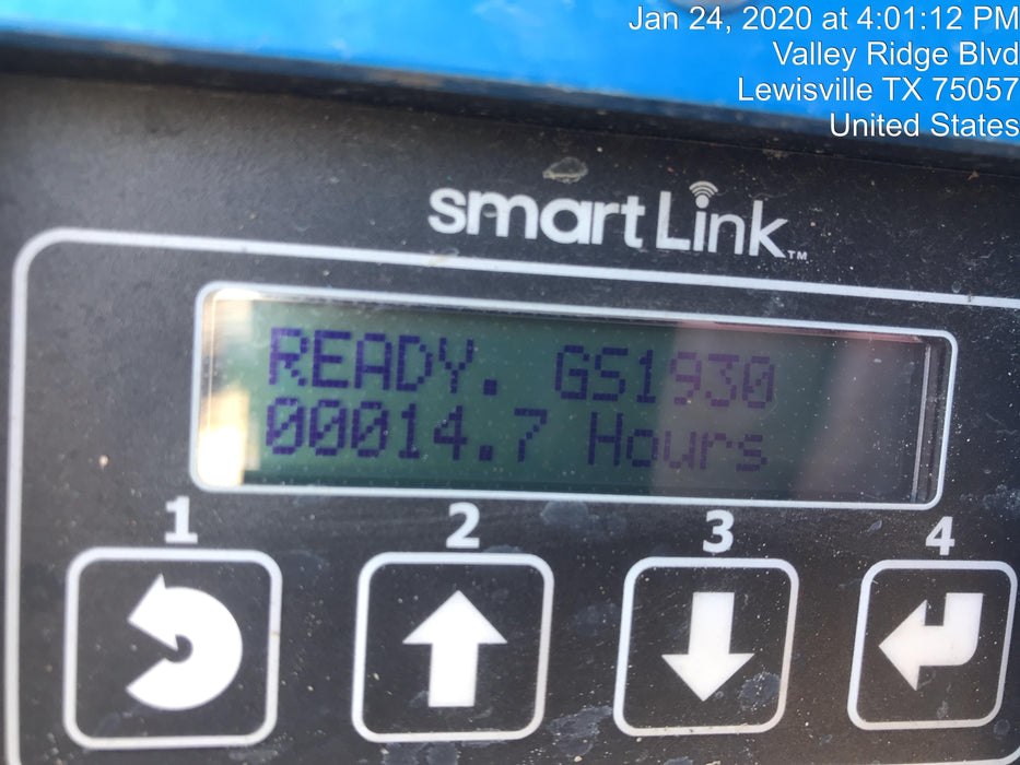 2019 Genie GS-1930 Fixed Rails with Chain Entry