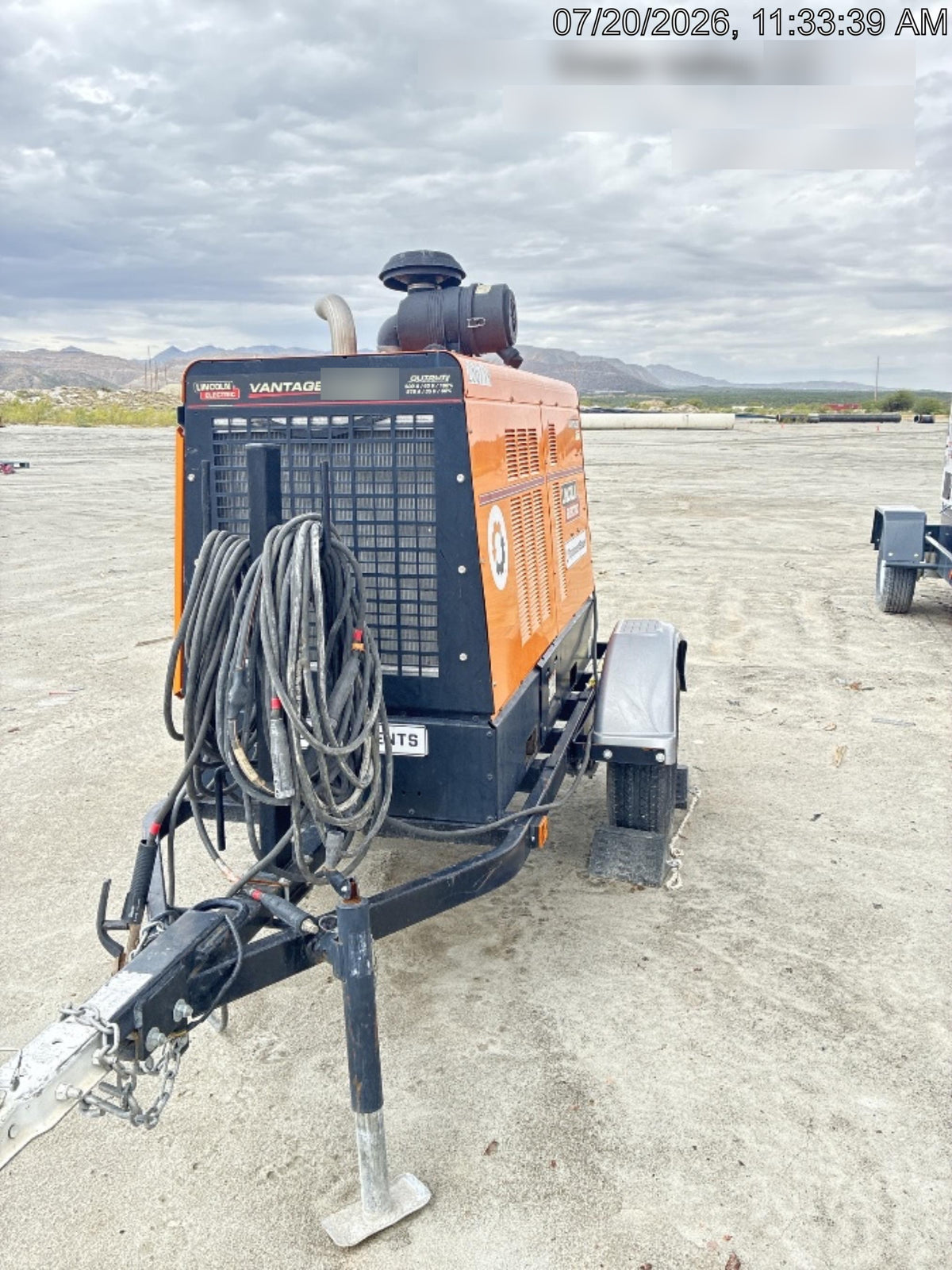 2022 Lincoln Electric Vantage 549X Crosslink Technology, Trailer Mounted, ES Decals, T3