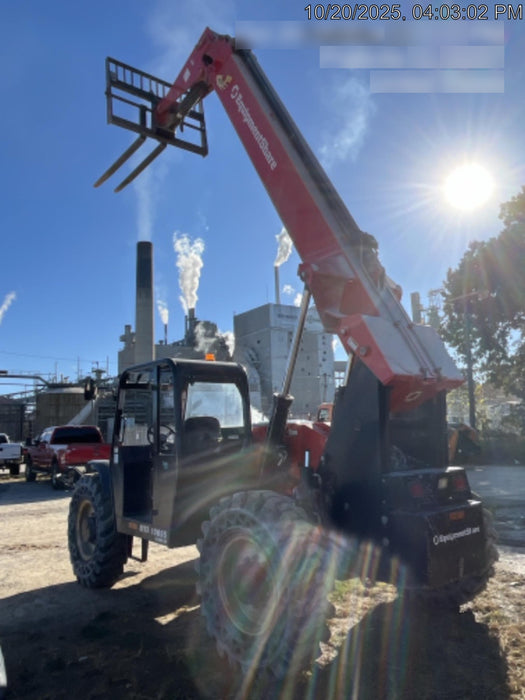 2019 Manitou MTA10055 Canopy, 120 HP, Solid Tires, Work Lights, Lift Hook, Auxiliary Hydraulics 66" Carriage and 60" Forks